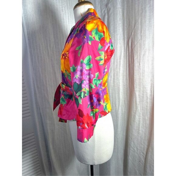 Jones New York | Women's | Blazers | Petite S | Bright Floral Blazer - Picture 3 of 5